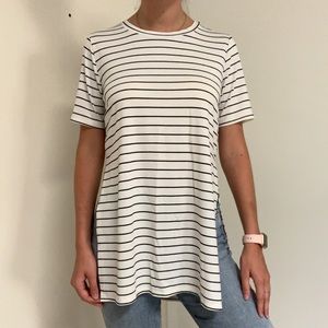 VeryJ longline striped tee